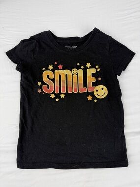 The Children's Place Black 'SMILE' Graphic Tee